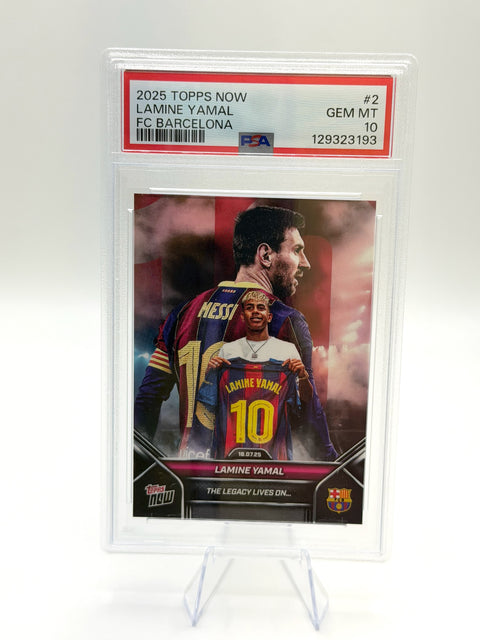 2025 Topps Now Lamine Yamal w/ Lionel Messi
