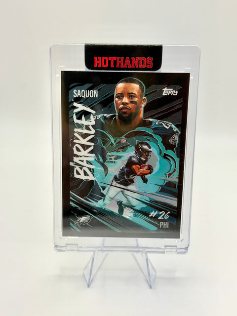 2025 Topps Chrome Saquon Barkley Ultra Violet