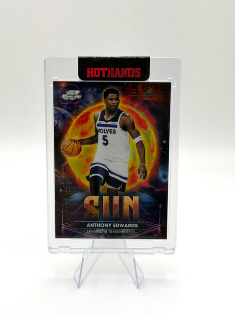 2025 Topps Cosmic Chrome Anthony Edwards Planetary Pursuit Sun