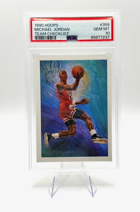 1990 NBA Hoops Michael Jordan Checklist