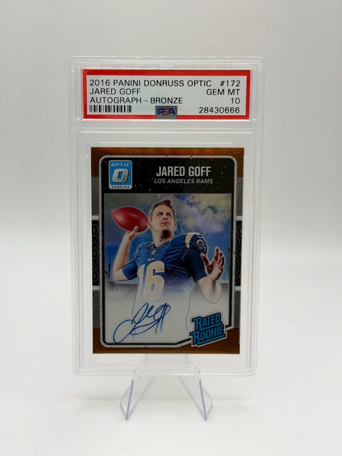 2016 Rated Rookie Jared Goff Bronze Auto