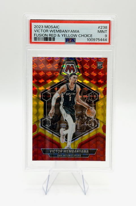 2023 Mosaic Victor Wembanyama Red Yellow /75