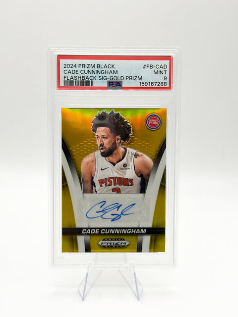 2024 Prizm Black Cade Cunningham Flashback Gold Auto /10