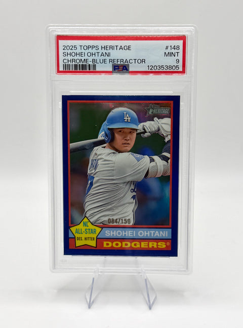 2025 Topps Heritage Blue Refractor Shohei Ohtani /150