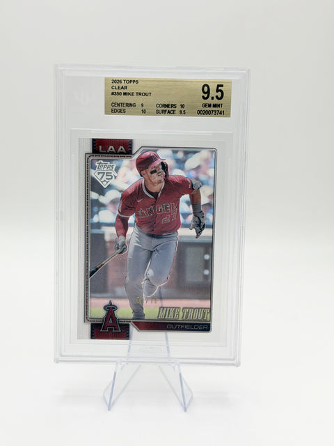 2026 Topps Series 1 Mike Trout Clear Variation /10